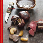 Bilden visar omslaget till boken Taste of Sápmi (engelsk utgåva).